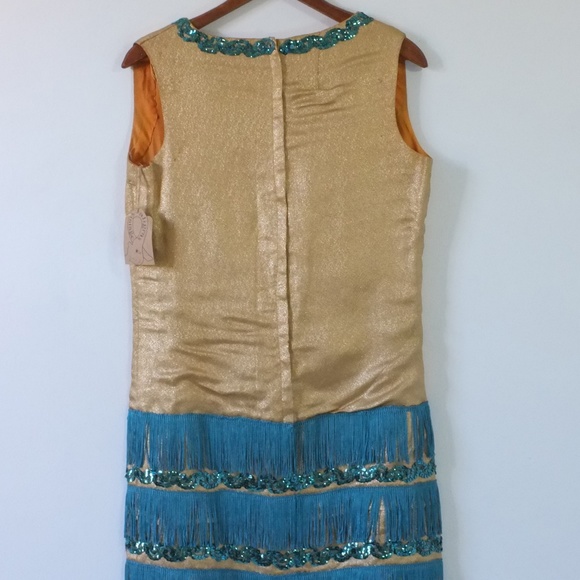 vintage flapper dress | 60s fringed flapper dress - Picture 12 of 16